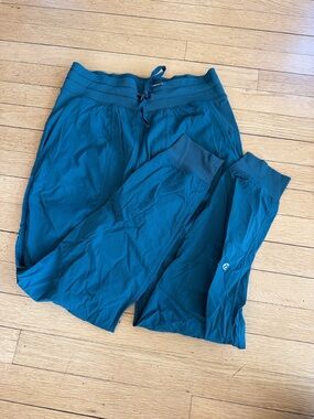 lululemon athletica Teal High-Rise Ribbed Waist Leggings